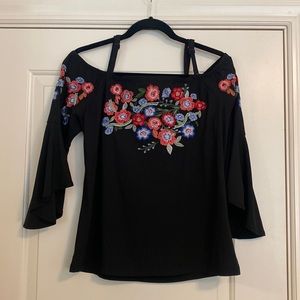 INC - Off The Shoulder Top with Bell Sleeves